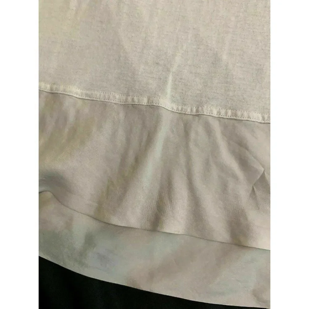 J Crew Ivory Scoop Neck Cotton Jersey tank top